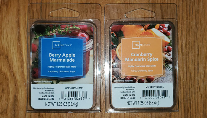 Mainstays Fall 2023 Wax Melt Reviews (Walmart)