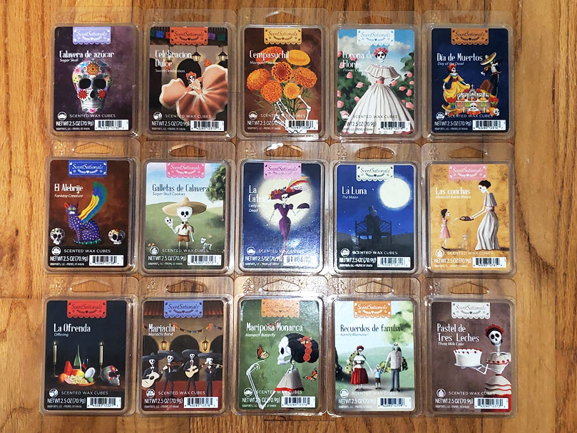 ScentSationals Day of the Dead Fall 2021 Wax Melt Reviews